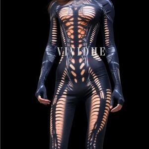 ViVI Black Cutout Bodysuit